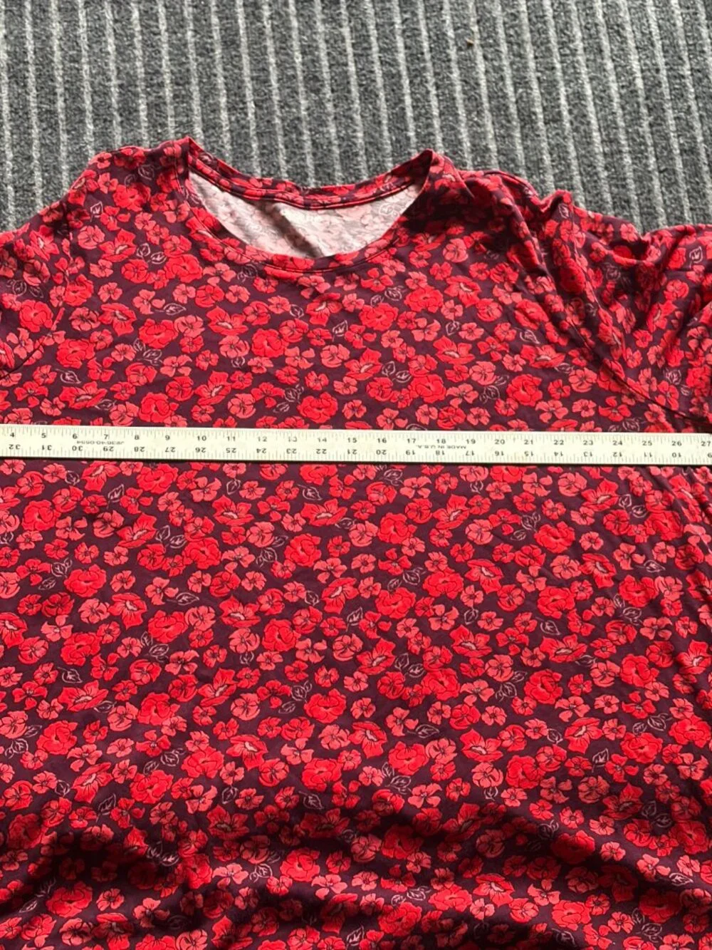 Lands' End Women's 3/4-Sleeve Knit Tunic Top Floral Size 3X - Picture 6 of 7